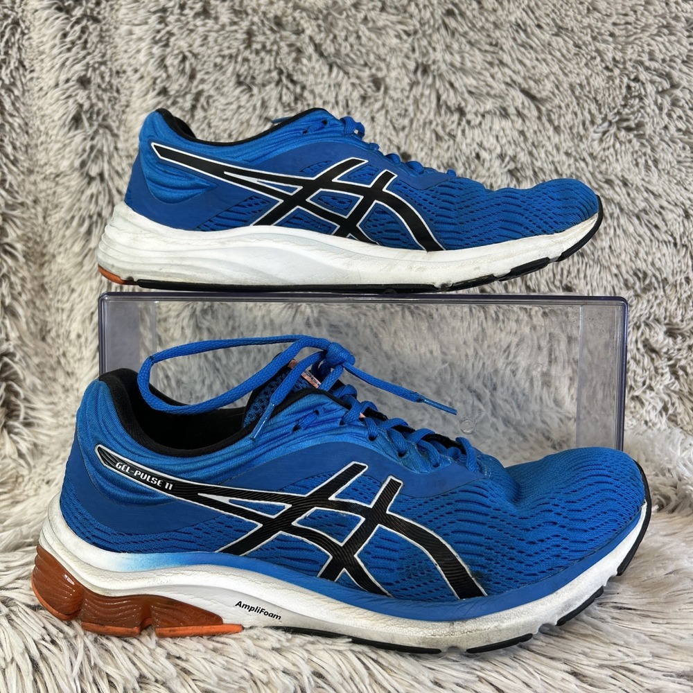Asics Gel-Pulse 11 Mens Size 9.5 Blue White Running Shoes‎ Sneakers 1011A550